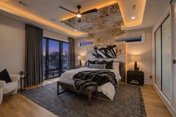 Nashville SpaHaus primary suite